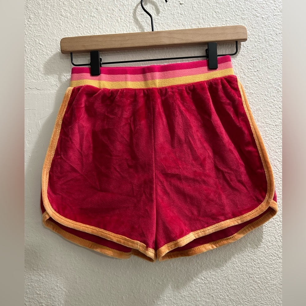 PRINCESS POLLY VELOUR TRACK SHORT PINK SIZE 2 - Picture 2 of 7